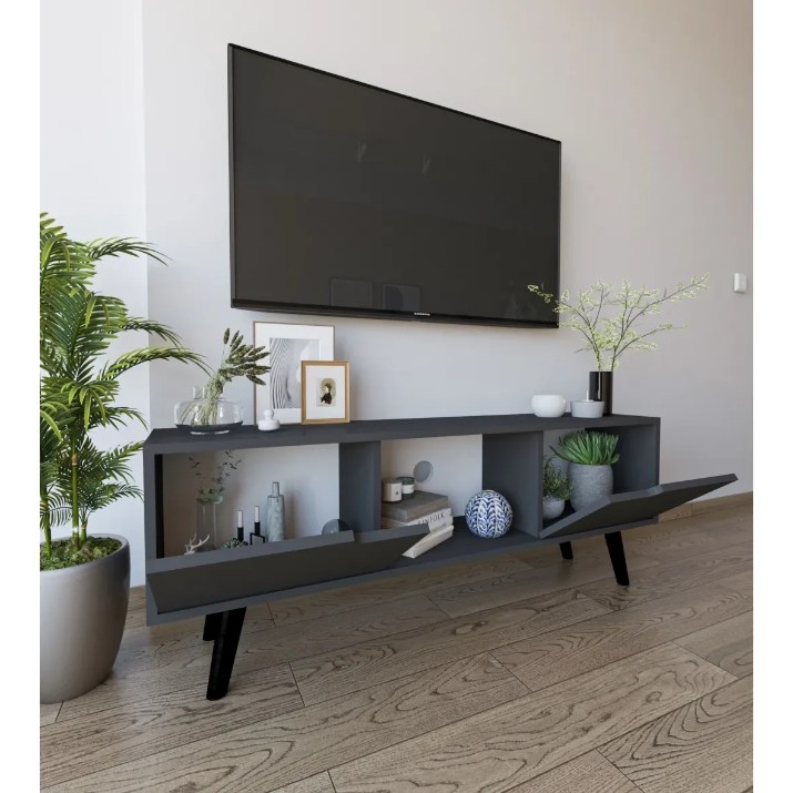 Тумба под ТВ Trendy Siena Anthracite 139,7x53x29.7cm (GTR008134)