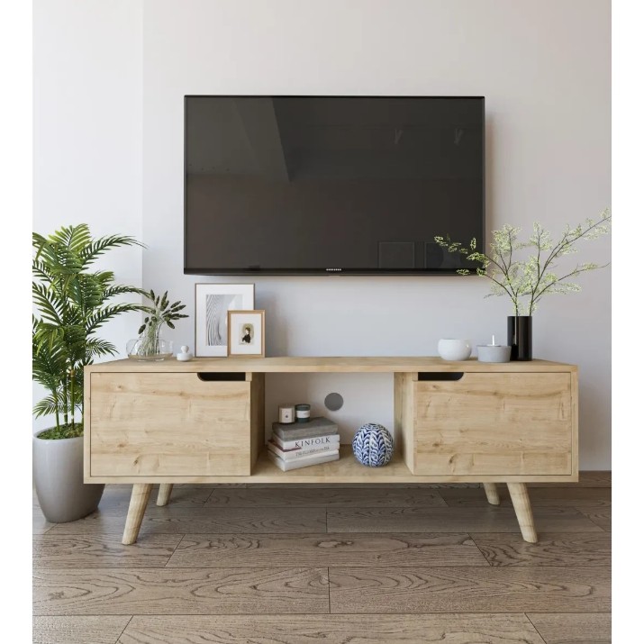 Тумба под ТВ Trendy Siena Sapphire Oak 139,7x53x29,7cm (GTR008137)