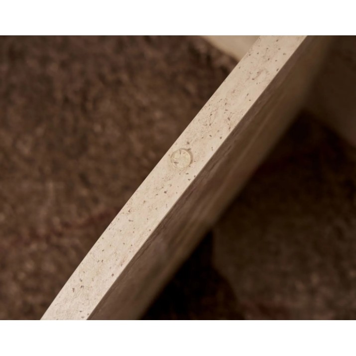 Măsuţă cafea Trendy Aeris Travertine/Transparent 75x35x75cm (GTR008176)