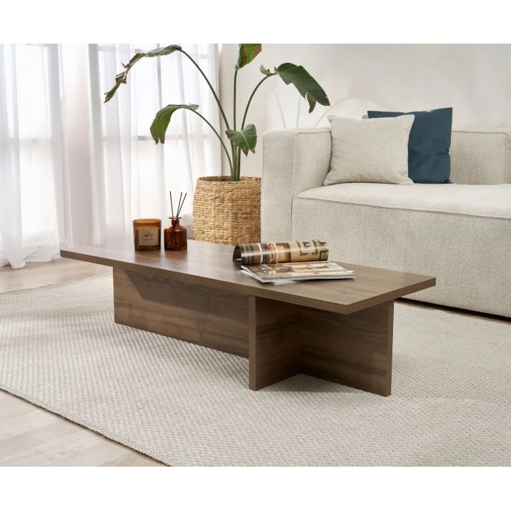 Măsuţă cafea Trendy Harbor Venezia Walnut 120x30x45cm (GTR008196)