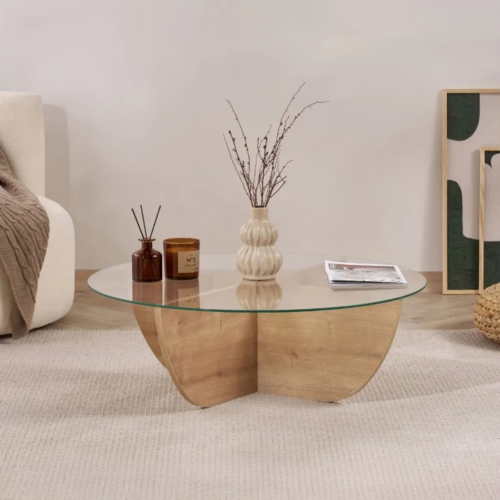 Măsuţă cafea Trendy Liya Sapphire Oak 90x30x90cm (GTR008190)