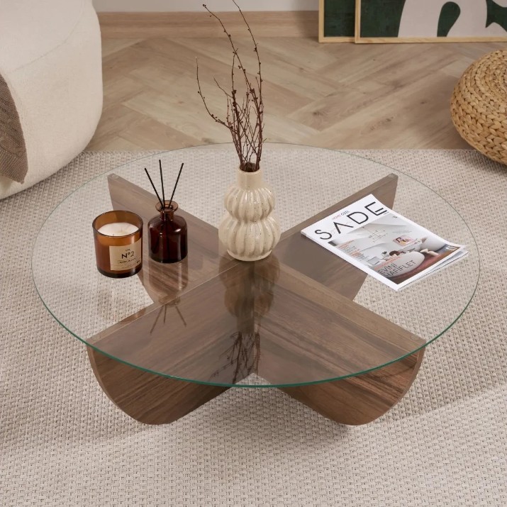 Журнальный столик Trendy Liya Venezia Walnut 90x30x90cm (GTR008191)