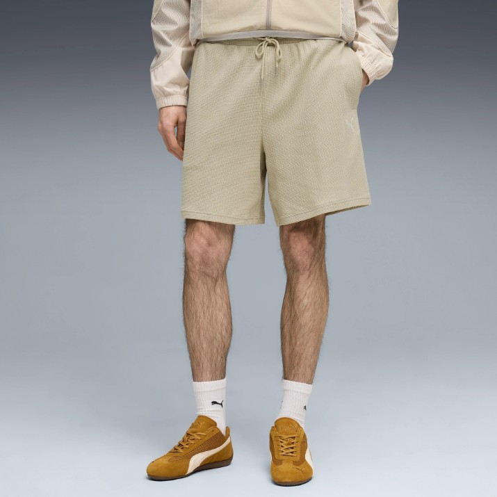 Мужские шорты Puma Wardrobe Ess Waffle Pebble Gray, s.XXL