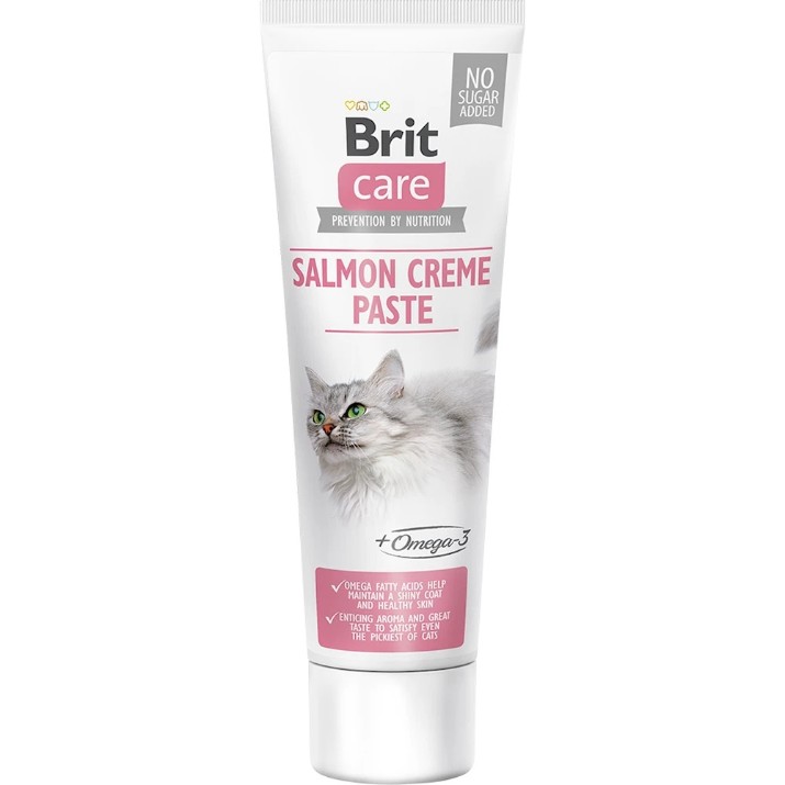 Влажный корм для кошек Brit Care Cat Paste Salmon Creme 100g