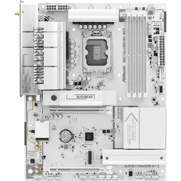 Placă de bază ASRock B860 Challenger Wi-Fi White