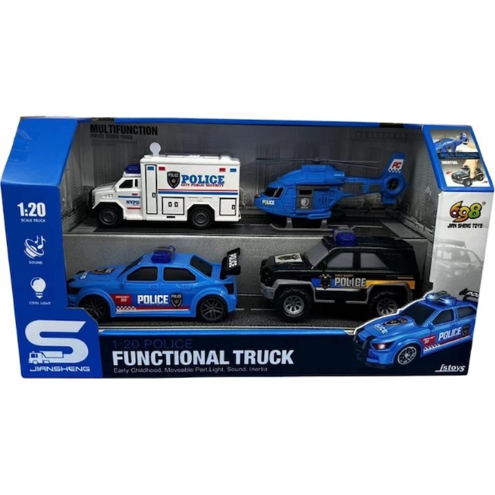 Набор машин JSToys 4pcs (JS200D)