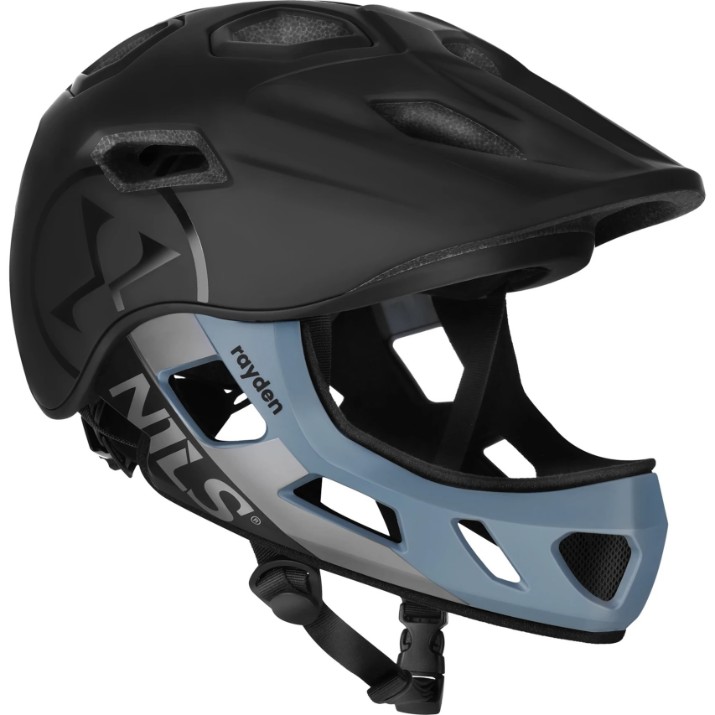Шлем Nils Extreme Rayden, s.S 52-56 Black/Grey (MT401)