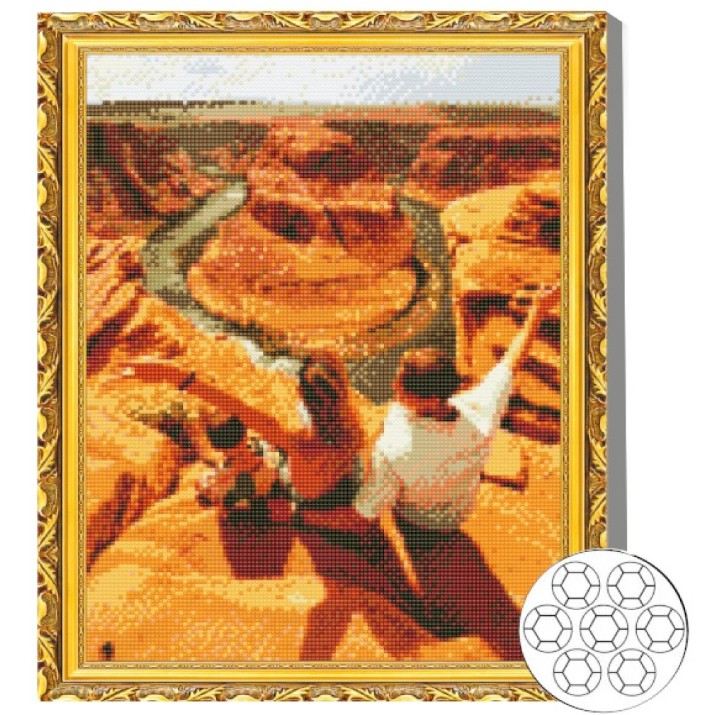 Алмазная мозаика Art Gallery Premium Couple By The Canyon 40x50cm (GA87111)