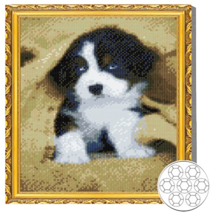 Алмазная мозаика Art Gallery Premium Cute Puppy 30x40cm (GB84157)