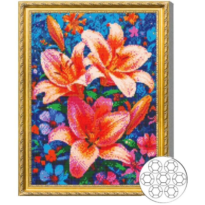 Алмазная мозаика Art Gallery Premium Pink Lilies 40x50cm (GA87296)