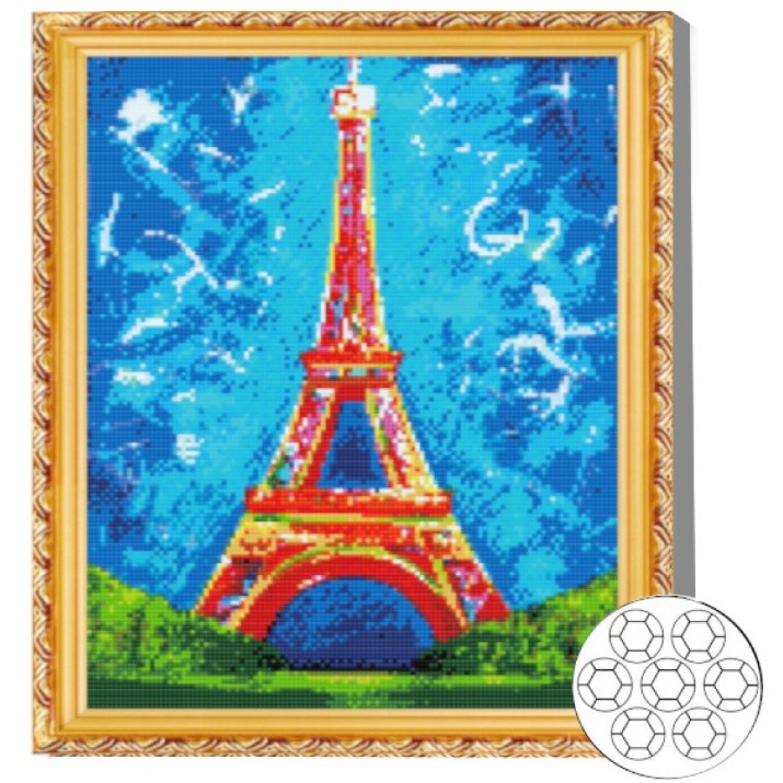 Mozaic cu diamante Art Gallery Premium Magic Tower Of Paris 40x50cm (GA78934)