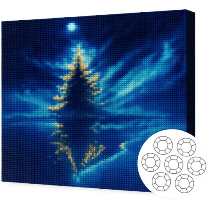 Mozaic cu diamante Art Gallery Premium Magic Tree In The Forest 40x50cm (GA84492)