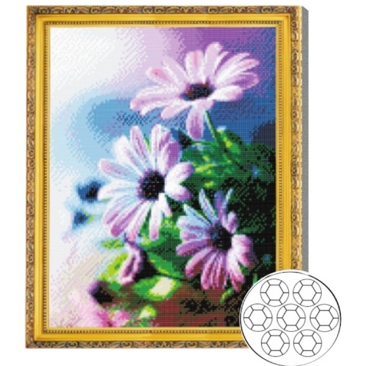 Алмазная мозаика Art Gallery Premium Wild Flowers 40x50cm (GA80749)