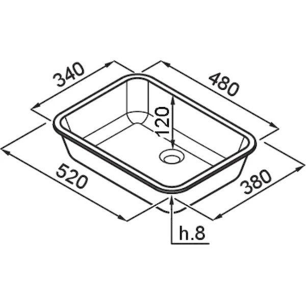 Кухонная мойка Elleci Intenso 04834 Dual Mount White (BDINT048WH34)