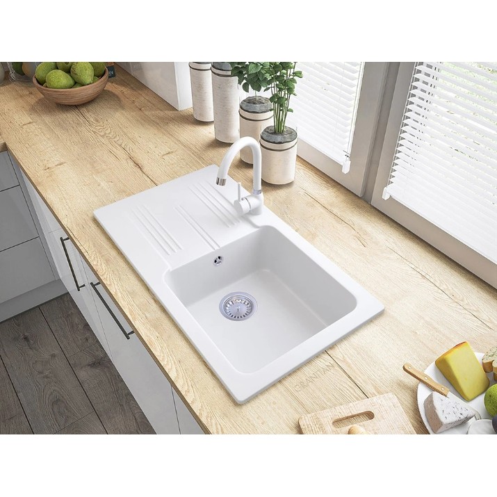 Кухонная мойка Granitan ADA 775x435mm WHITE (07278001042)
