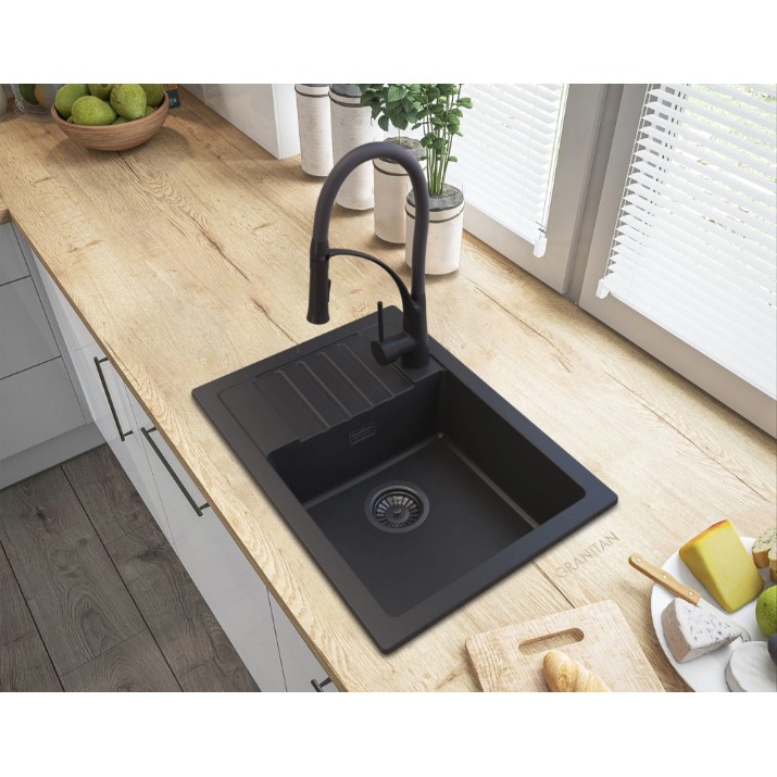 Chiuvetă de bucătărie Granitan Argos Black (07278001030)
