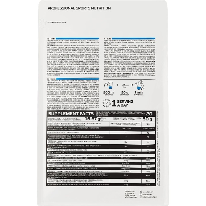 Supliment de carbohidrați Ostrovit Carbo 1000g Orange