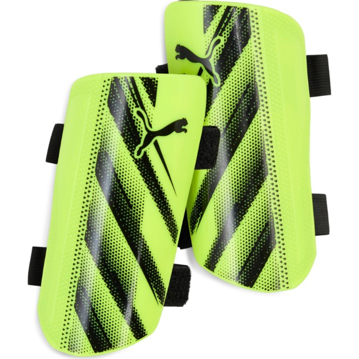 Футбольная защита ног Puma Attacanto Strap Yellow Alert/Puma Black, s.XS