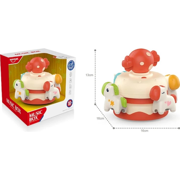 Музыкальная игрушка Huanger Music Box Pink (HE8049) 