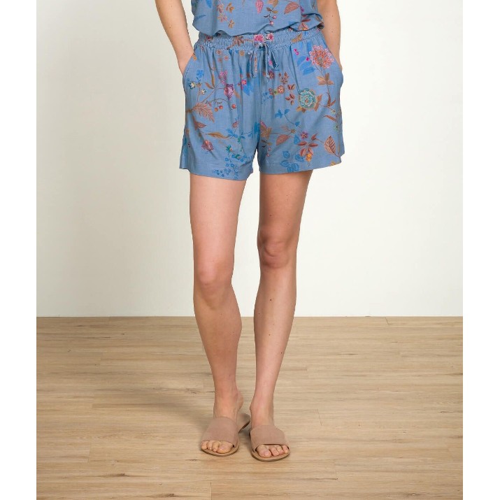 Pantaloni scurți dame Pip Studio Bob Bodhi Flower Blue s.XL (51.501.635)