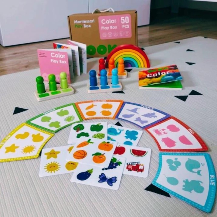 Развивающий набор Tooky Toy Montessori Play Box: Color (55015)