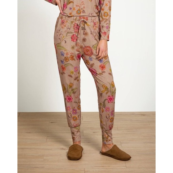Pantaloni de damă Pip Studio Bobien Coco Flower Sand s.XL (51.600.569)
