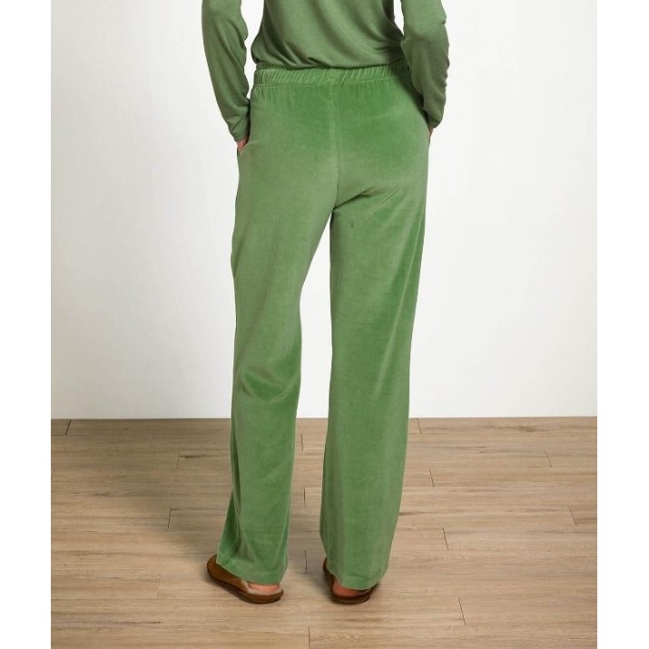 Pantaloni de damă Pip Studio Britta Velvet Green s.S (51.600.632)