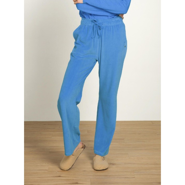 Pantaloni de damă Pip Studio Britta Velvet Blue s.XL (51.600.713)
