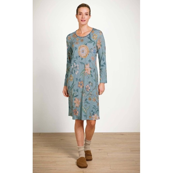 Ночная рубашка Pip Studio Destiny Safari Bloom Blue s.XL (51.503.651)