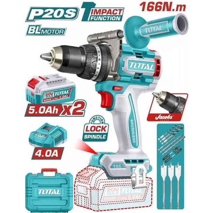 Mașină de înșurubat Total Tools TIDLI201668