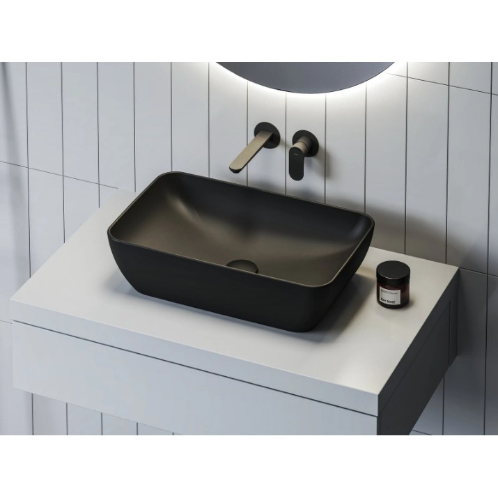 Lavoar Ravak UNI 500 R Slim Black Matt (XJX0D150000)