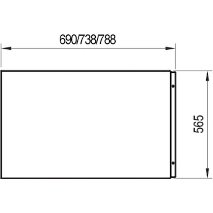 Panou pentru cada Ravak 75 Formy 10" Campanula (CZ00130A00)