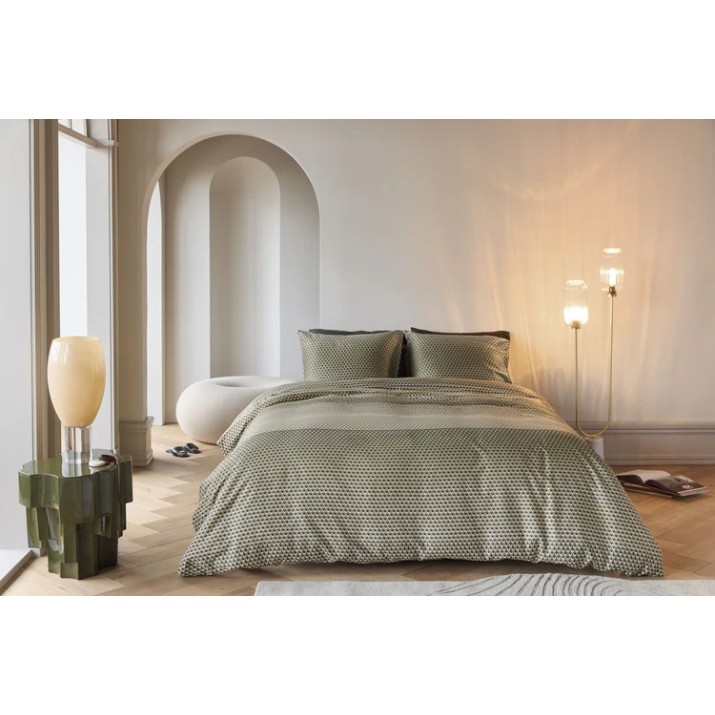 Lenjerie de pat Kardol Lofty 200x200/220 Olive Green (332920)