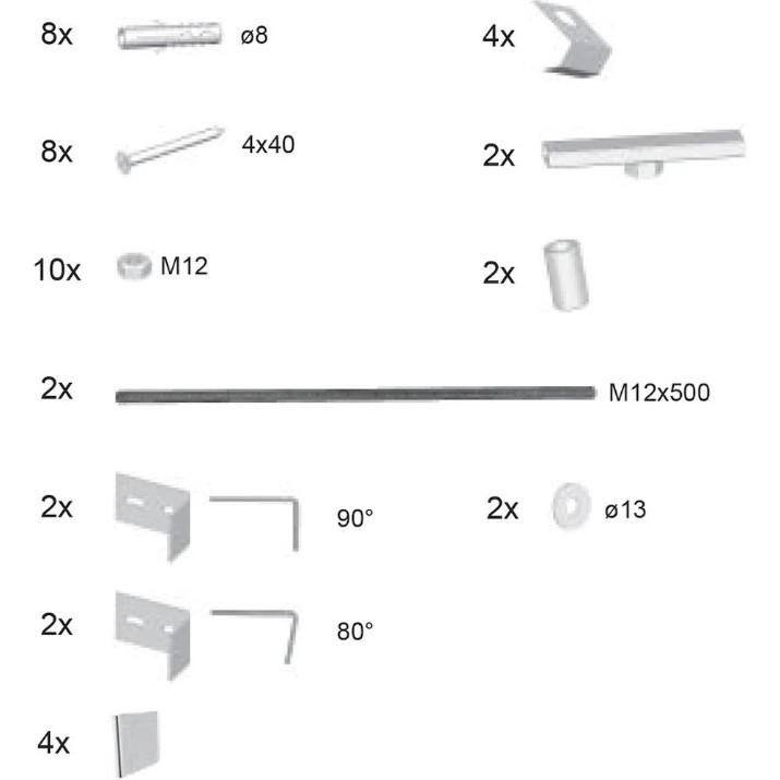 Front-mount bracket Ravak B28100000N