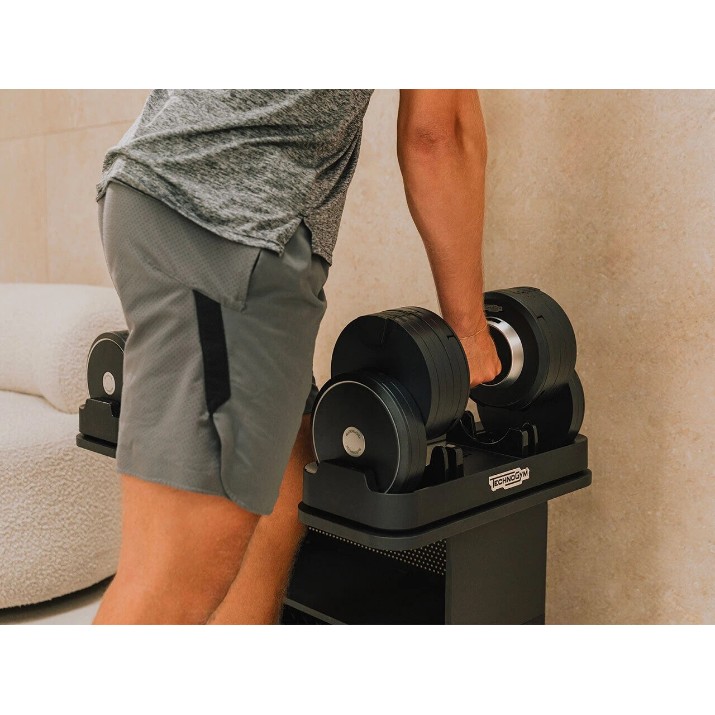 Gantere reglabile cu suport Technogym Connected Dumbbells