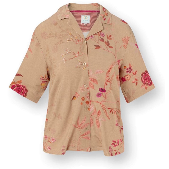 Женская рубашка Pip Studio Flora Marigold Pink s.XL (51.512.857)