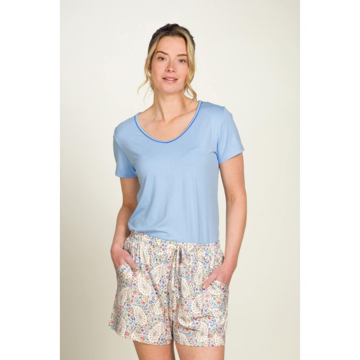 Tricou de dame Pip Studio Toy Solid Blue s.M (51.512.867)