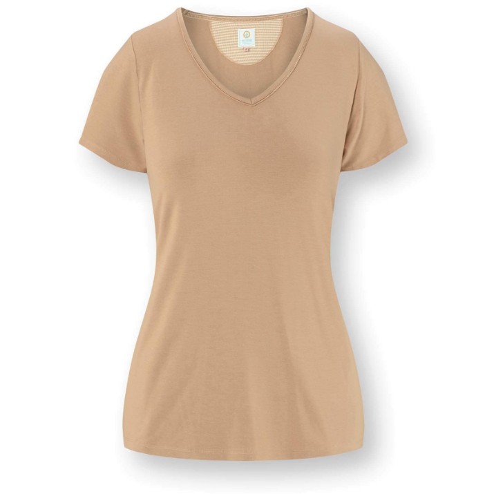 Tricou de dame Pip Studio Toy Solid Sand s.S (51.512.872)
