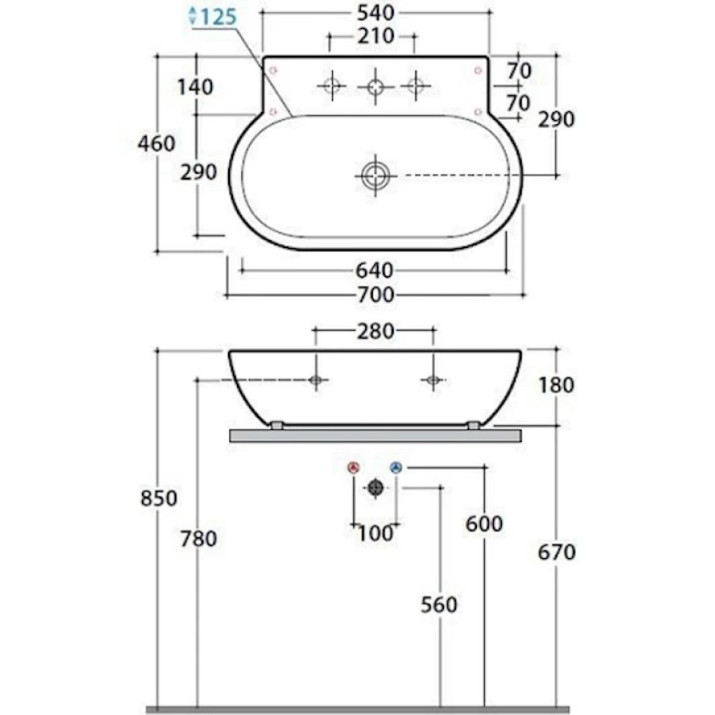 Lavoar Globo SC070.BI