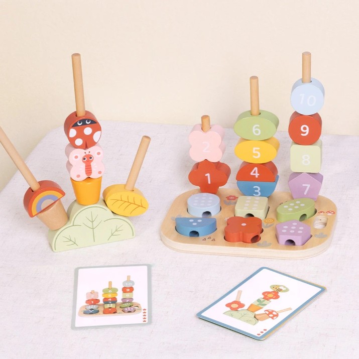 Развивающий набор Tooky Toy Garden Stacking Set (TP517)