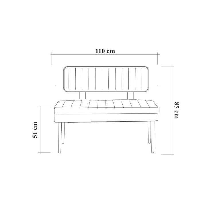 Банкетка Hanah Home Vina Bank Atlantic Pine Stone