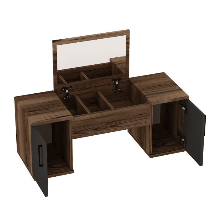 Туалетный столик Hanah Home Mercan  Light Walnut Anthracite