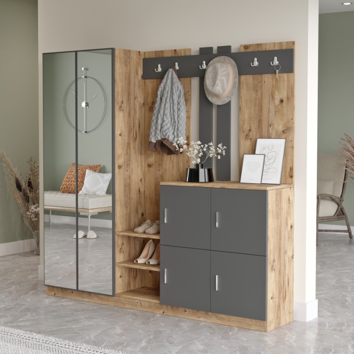 Прихожая Hanah Home Dd9-Aa Atlantic Pine Anthracite