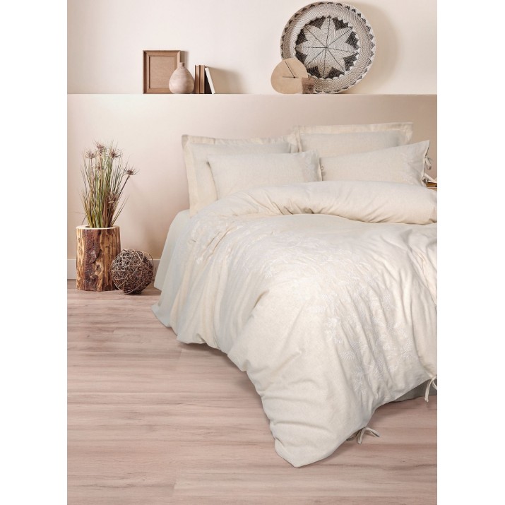 Lenjerie de pat Cotton Box Kivora Beige