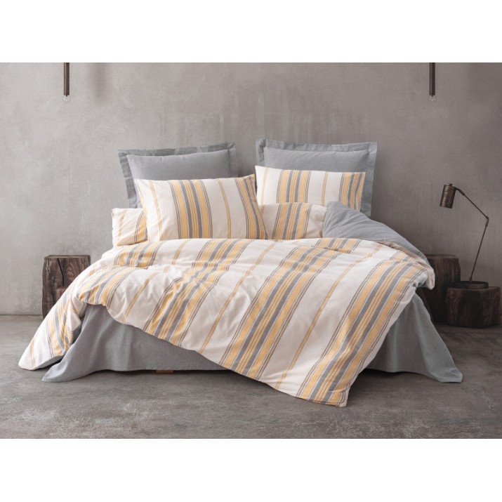 Lenjerie de pat Cotton Box Tribus Yellow