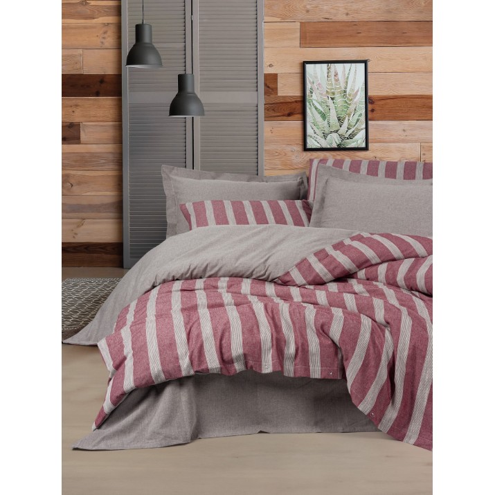 Постельное бельё Cotton Box Bande Claret Red