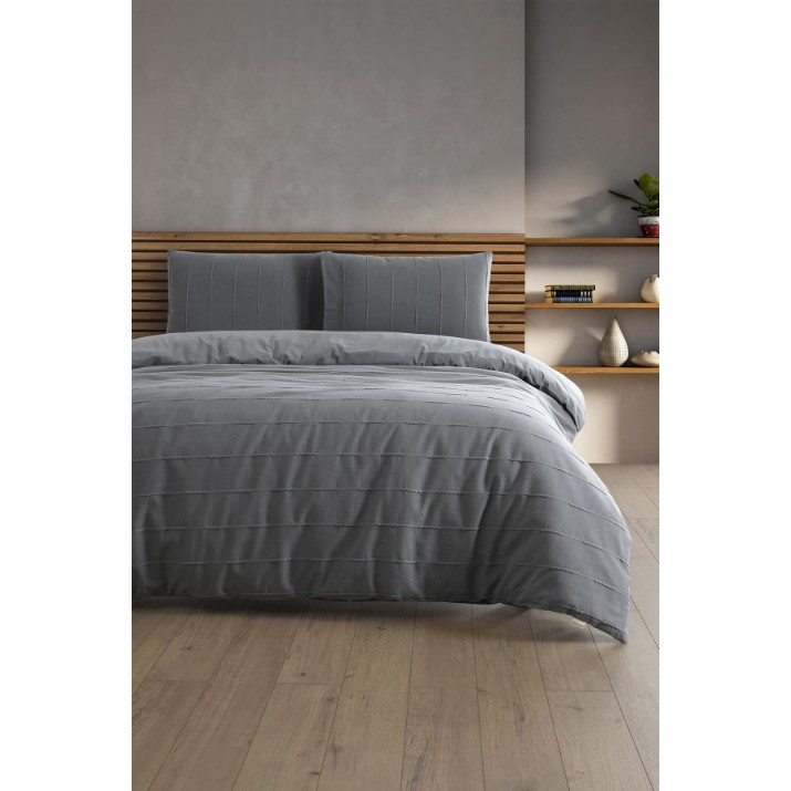 Lenjerie de pat L'Essentiel Sedef Anthracite