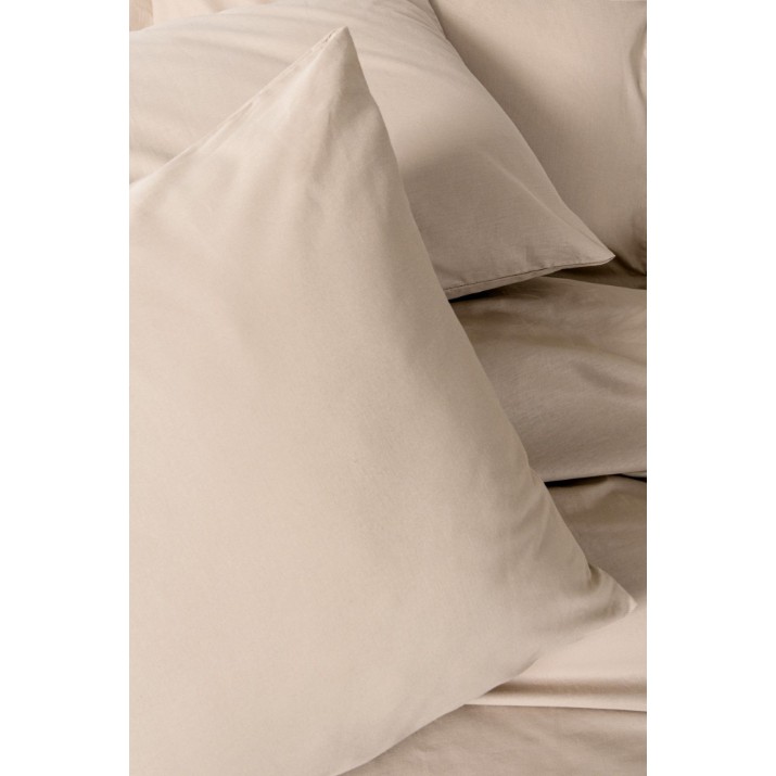 Lenjerie de pat Cotton Box Plain Beige