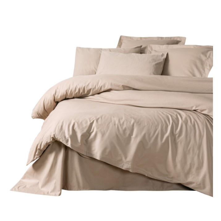 Lenjerie de pat Cotton Box Plain Beige