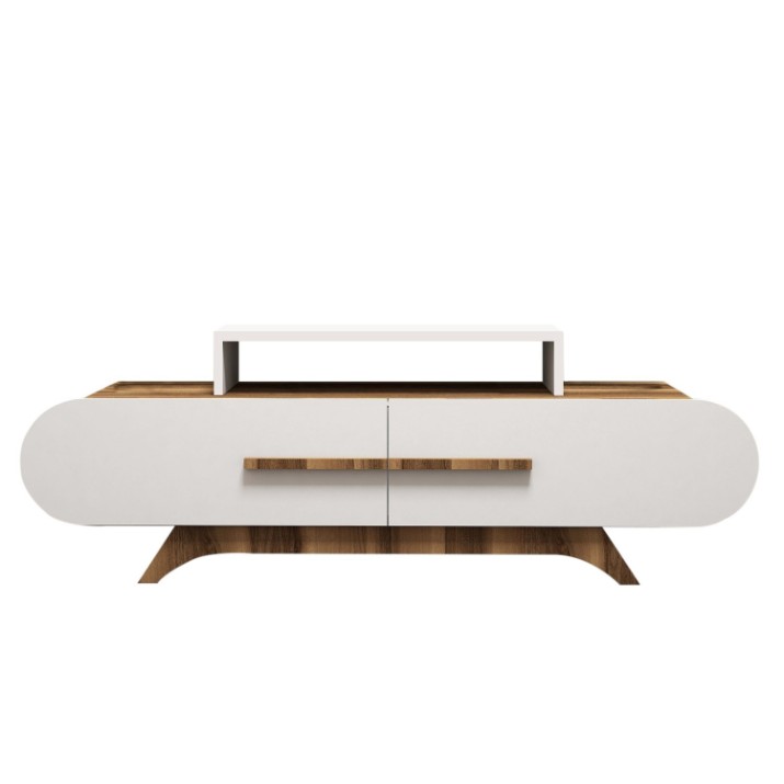 Comodă TV Hanah Home Rose Walnut White